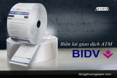 Biên lai giao dịch ATM BIDV