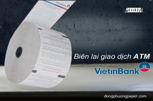 Biên lai giao dịch ATM ViettinBank